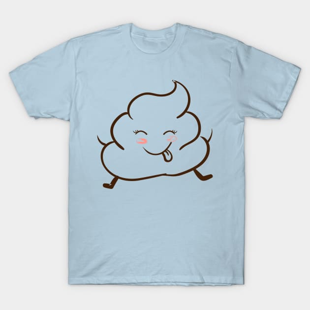 Happy Poop T-Shirt by AMK Stores